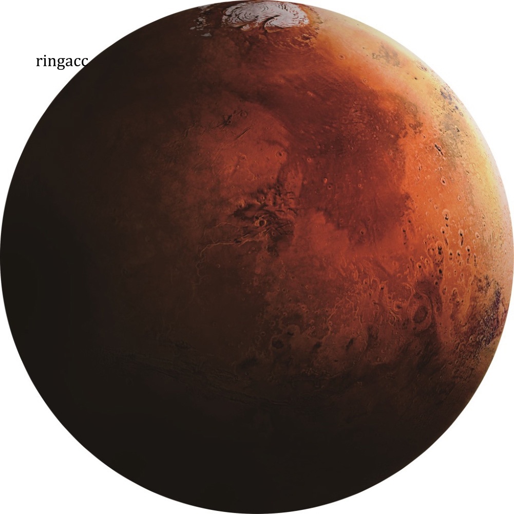 Tấm Lót Chuột Hình Tròn Họa Tiết Trái Đất / Mặt Trăng / Sao Hỏa Độc Đáo Tiện Dụng