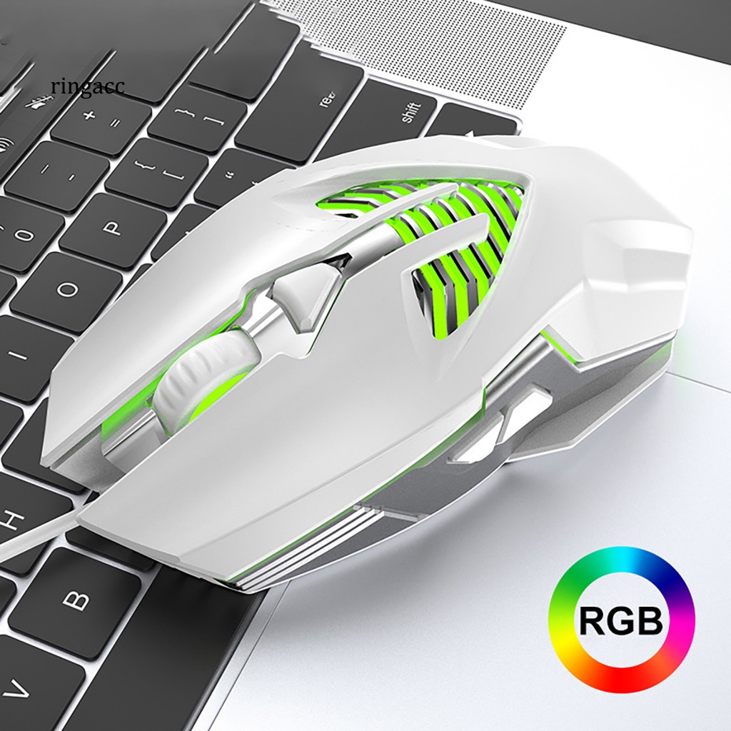 Chuột Chơi Game RGA Q1 Có Dây Chống Sốc RGB 3600DPI USB Esports Chất Lượng Cao
