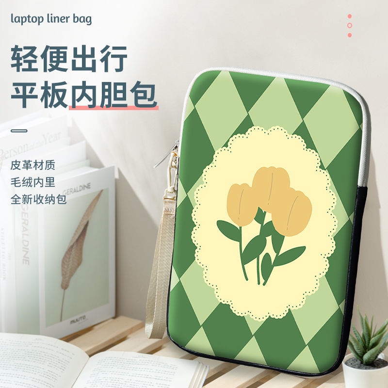 Túi Đựng Máy Tính Bảng Chống Thấm Nước Họa Tiết Hoa Hoạt Hình Cho Matepad / Ipad 10 / 11 / 12 / 13 / 14 / 15 Inch