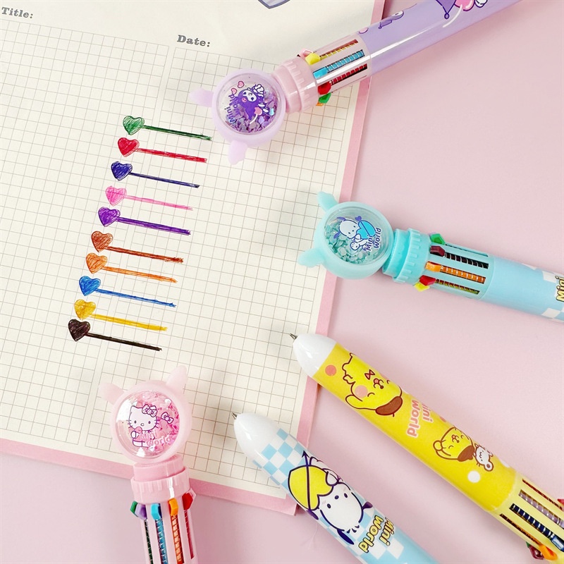 SANRIO Bút Chì Vẽ Kuromi Đa Năng Nhiều Màu Sắc Dành Cho Học Sinh