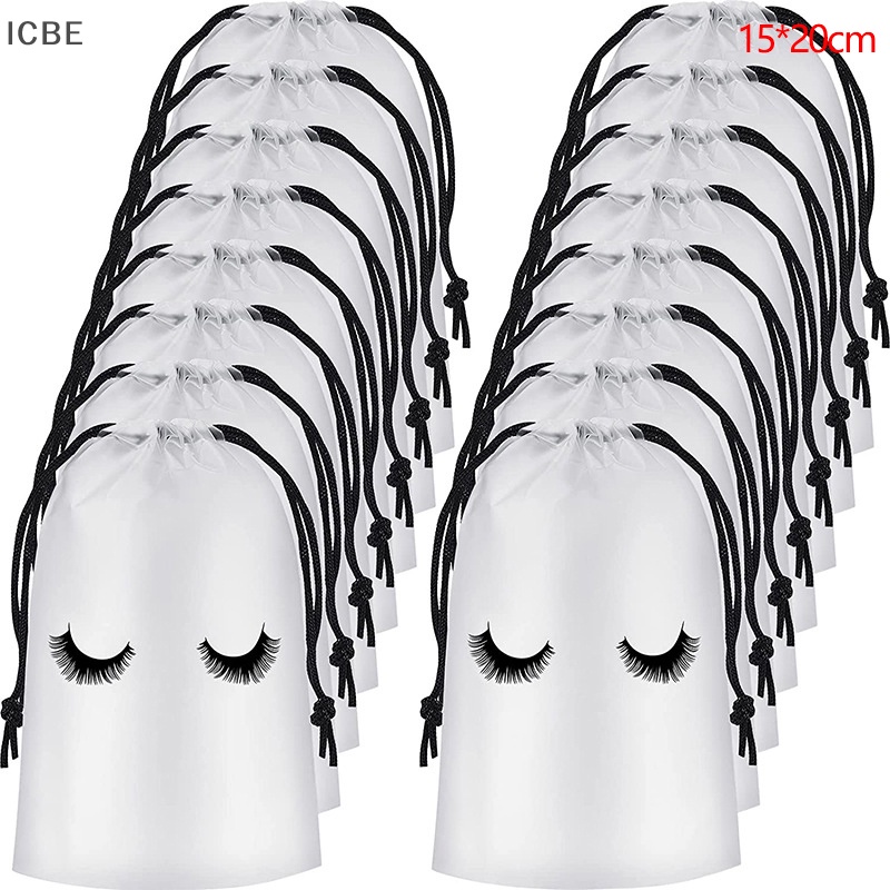 Set 50 Túi Nhựa Dây Rút Đựng Đồ Trang Điểm Tiện Dụng Khi Đi Du Lịch