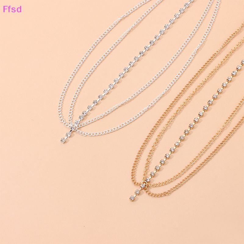 {Ffsd} Cài Tóc Dạng Chuỗi Tua Rua Nhiều Lớp Màu Vàng / Bạc Phong Cách Boho Thời Trang Cho Cô Dâu / Cô Dâu Bán Chạy