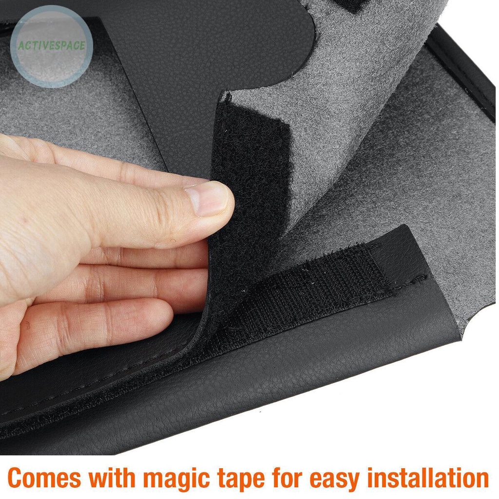 Sun Visor Cover Black For Tahoe Yukon 95-99 Left+Right Microfiber Leather【Chevrolet】