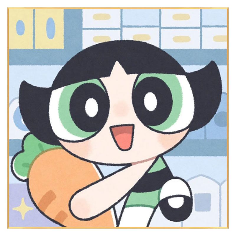 Bộ Tranh Đính Đá Tự Làm Họa Tiết Powerpuff Girls Cho Học Sinh