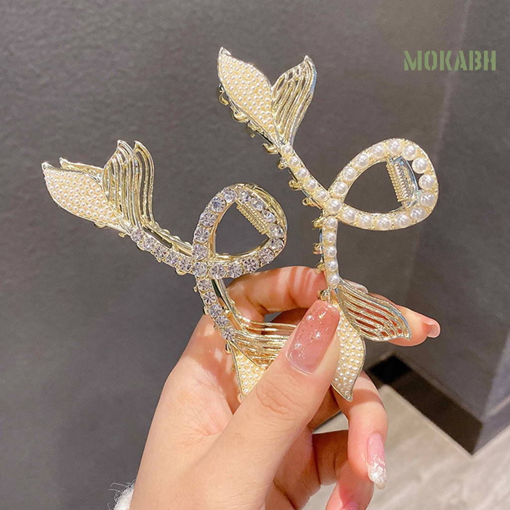 Kẹp Tóc Hình Đuôi Cá Đính Ngọc Trai Giả Sang Trọng