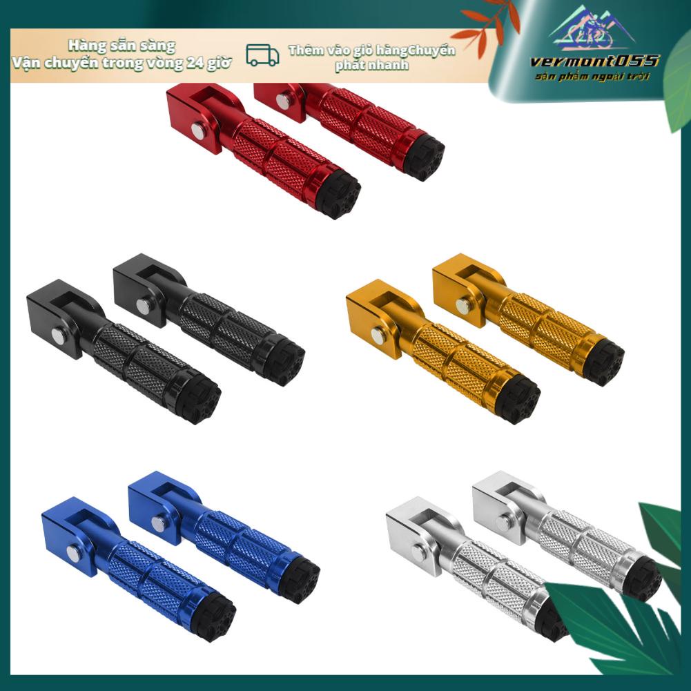 Vermont055 2 Chiếc Xe Máy Có Thể Gập Lại Chân Chốt M8 Chống Trượt Hợp Kim Nhôm Đa Năng Cho Đạp ATV UTV Go Kart