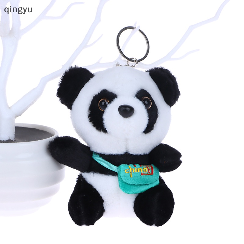 Đồ chơi nhồi bông Hình Gấu Trúc 12CM Mềm Mại Trang Trí Ba Lô / Móc Khóa Đa Ứng Dụng