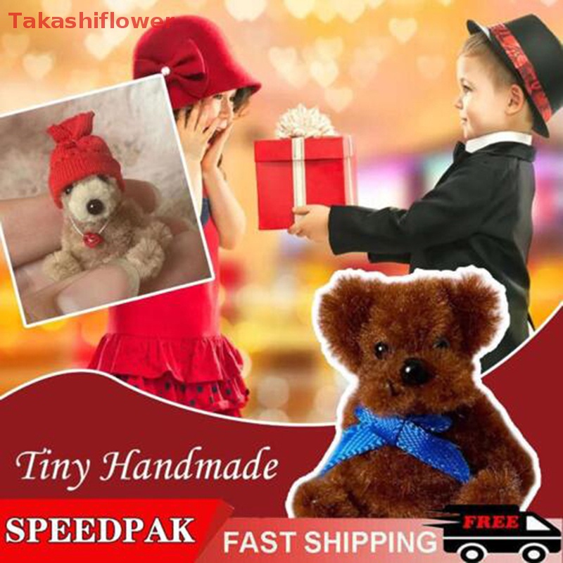 Túi Đựng Điện Thoại Mini 5cm Hình Chú Gấu Nhồi Bông Dễ Thương