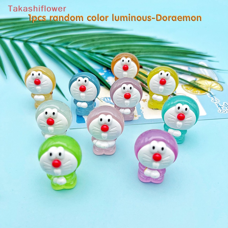 1 Đồ trang trí Nhân Vật Hoạt Hình Mini Bằng Nhựa Resin Phát Sáng Trang Trí Độc Đáo