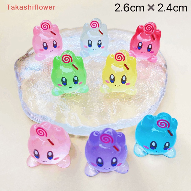 1 Mô Hình Búp Bê Kirby Và Bong Bóng Bằng Nhựa Phát Quang Trang Trí Bảng Điều Khiển Xe Hơi