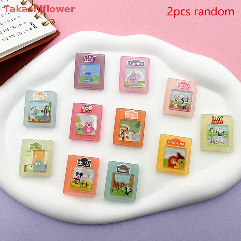 (Takashiflower) Bộ 2 Kẹp Tóc Mini Bằng Nhựa Resin Dạ Quang Cho Bảng Điều Khiển Xe Hơi