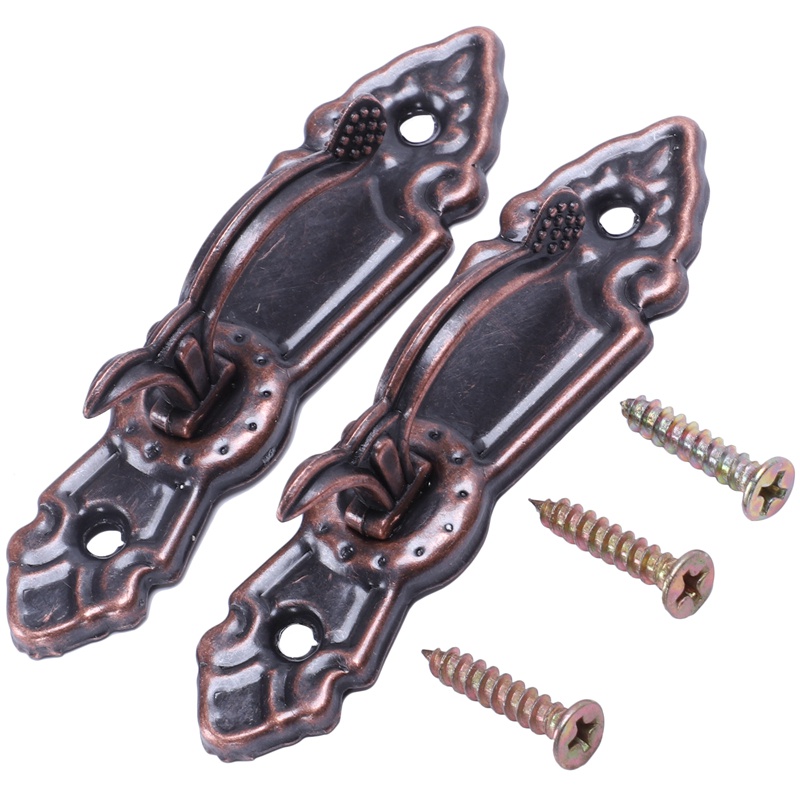 Bộ 2 Móc Treo Rèm Cửa Mini Bằng Kim Loại Màu Đồng Đỏ