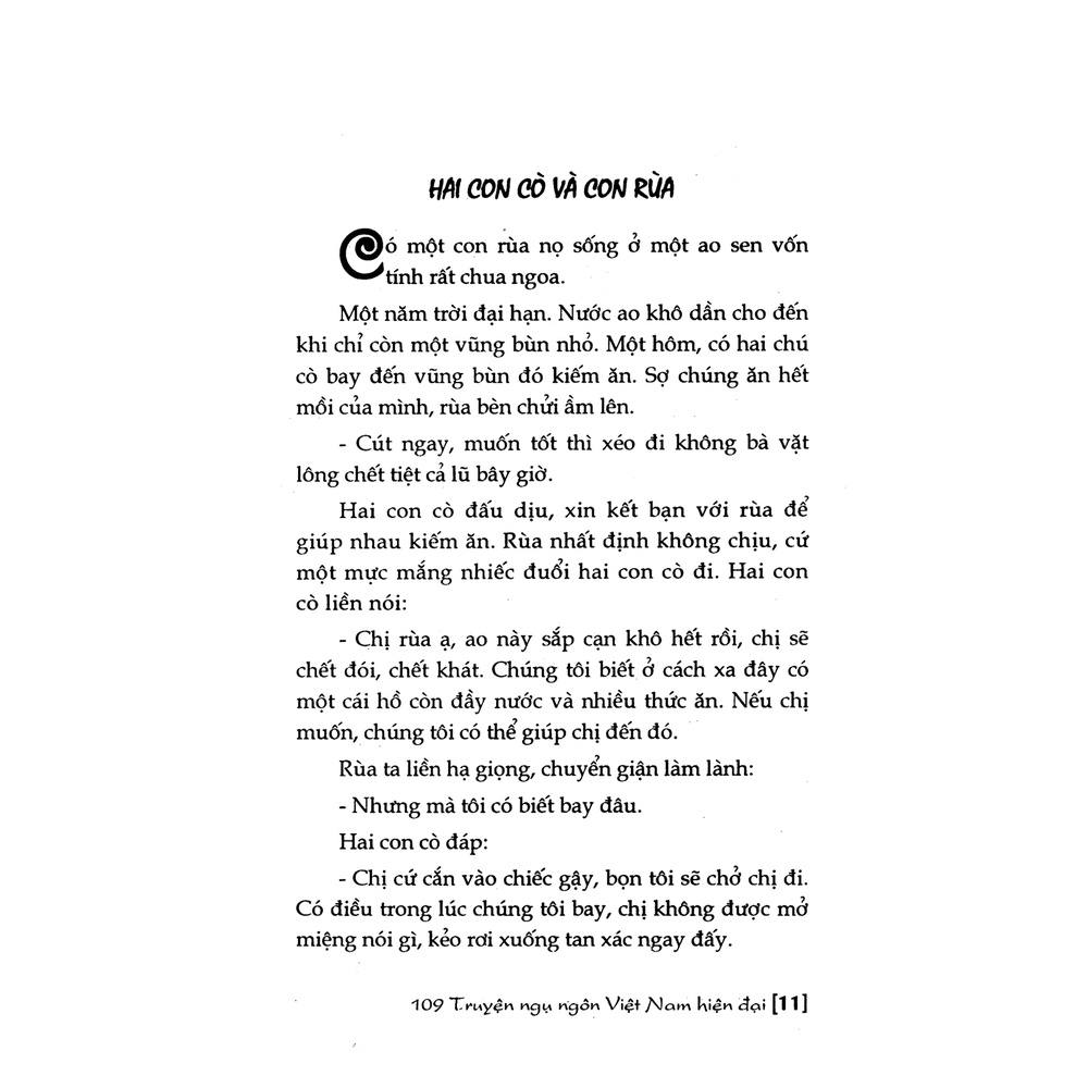 Sách 109 Truyện Ngụ Ngôn Việt Nam Hiện Đại