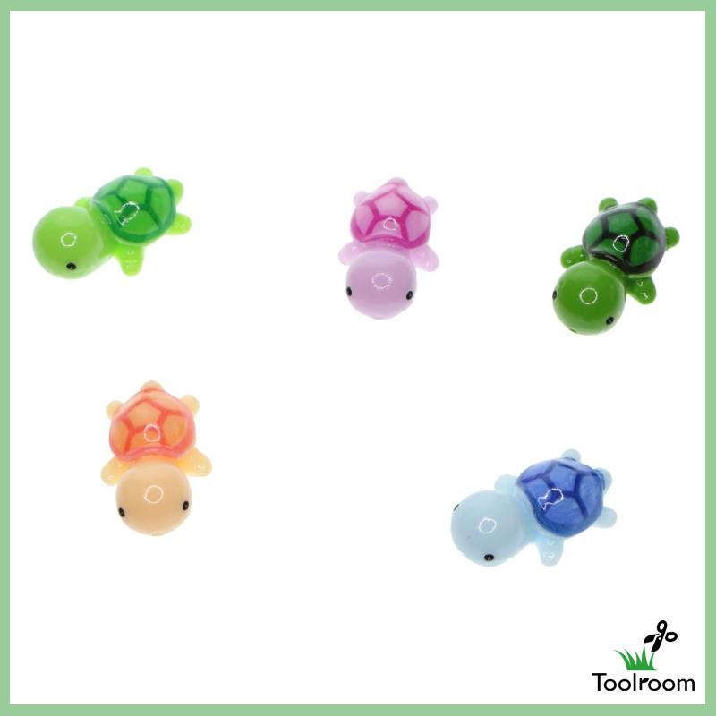 Set 5 Mô Hình Rùa Mini Trang Trí Tiểu Cảnh Sân Vườn