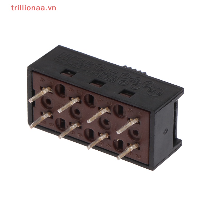 Set 2 Công Tắc Trượt Cho Máy Sấy Tóc 8 Feet 3 Files 10A250V DSE-2310