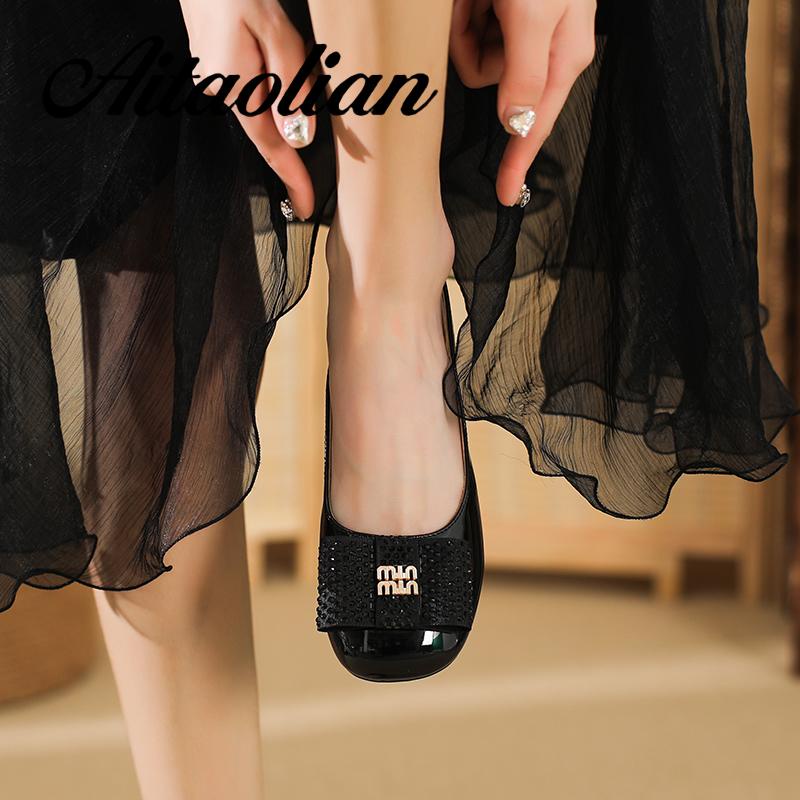 Xăng đan Da Mũi Vuông Đế Dày 4cm Thời Trang Cho Nữ Màu Sắc