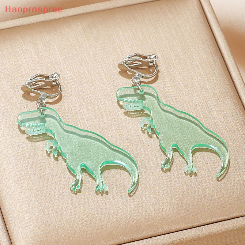 1 Đôi Bông Tai Hình Khủng Long Bằng Acrylic Dễ Thương Cho Bé Gái