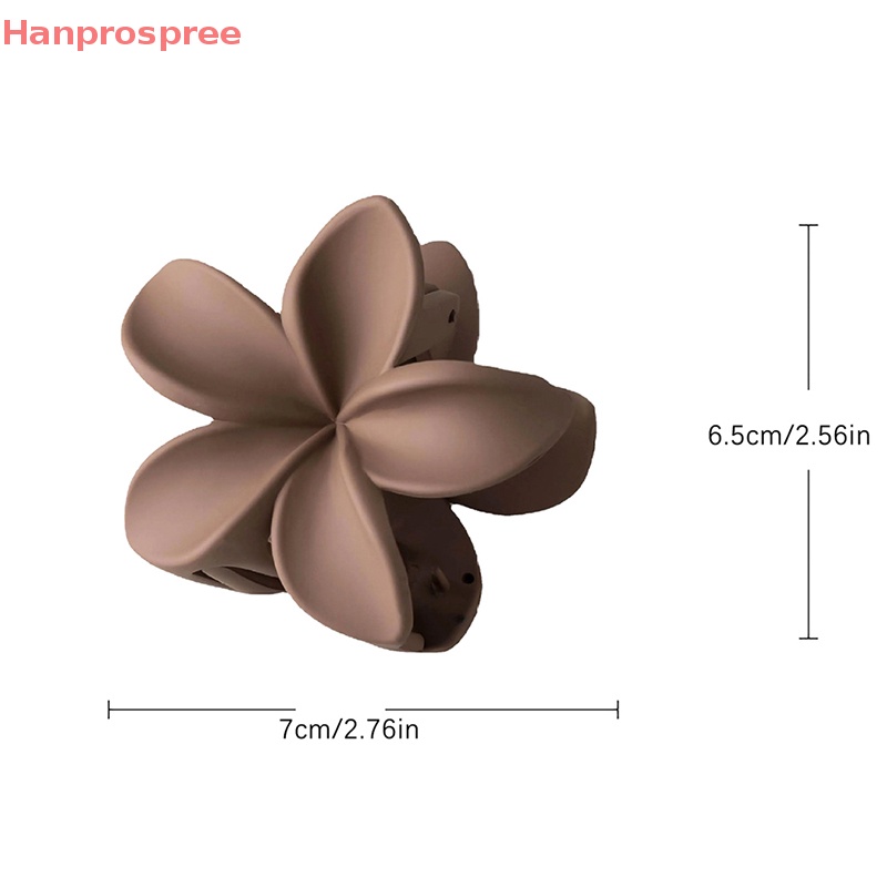 Kẹp Tóc Hoa Màu Trơn Phong Cách Cổ Điển Thanh Lịch Hanprospree &gt;