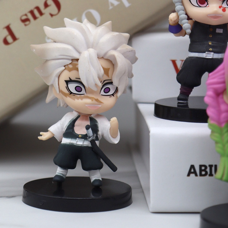 Bộ 5 Mô Hình Nhân Vật Tanjirou Zenitsu Shinobu Hoạt Hình Demon Slayer