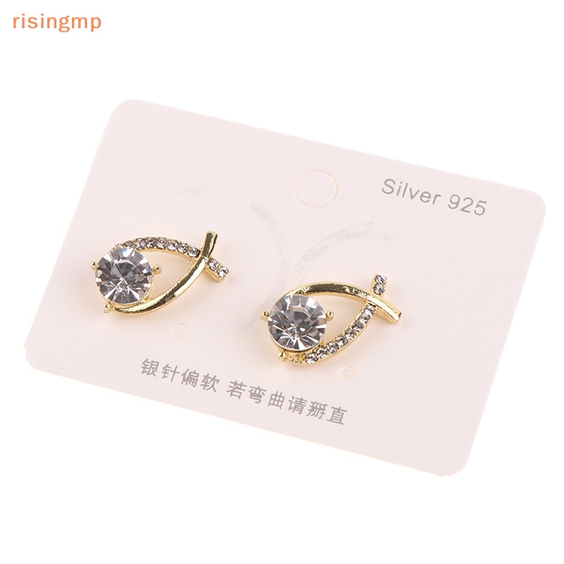 1 Đôi Bông Tai Bạc S925 Đính Đá Zircon Thời Trang Dành Cho Nữ