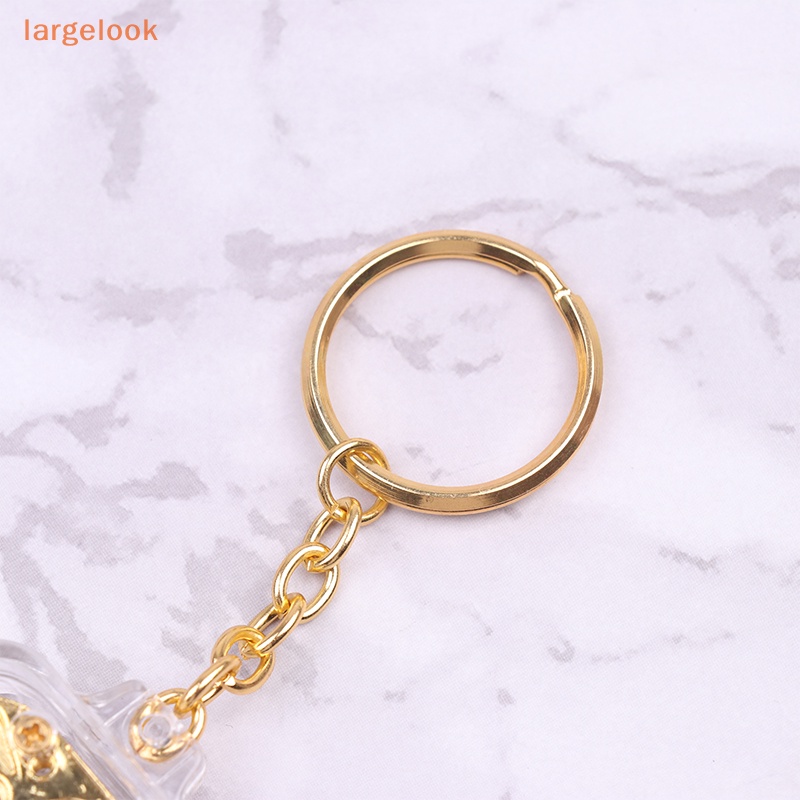 1 Móc Khóa Hình Vuông Mini Mạ Vàng