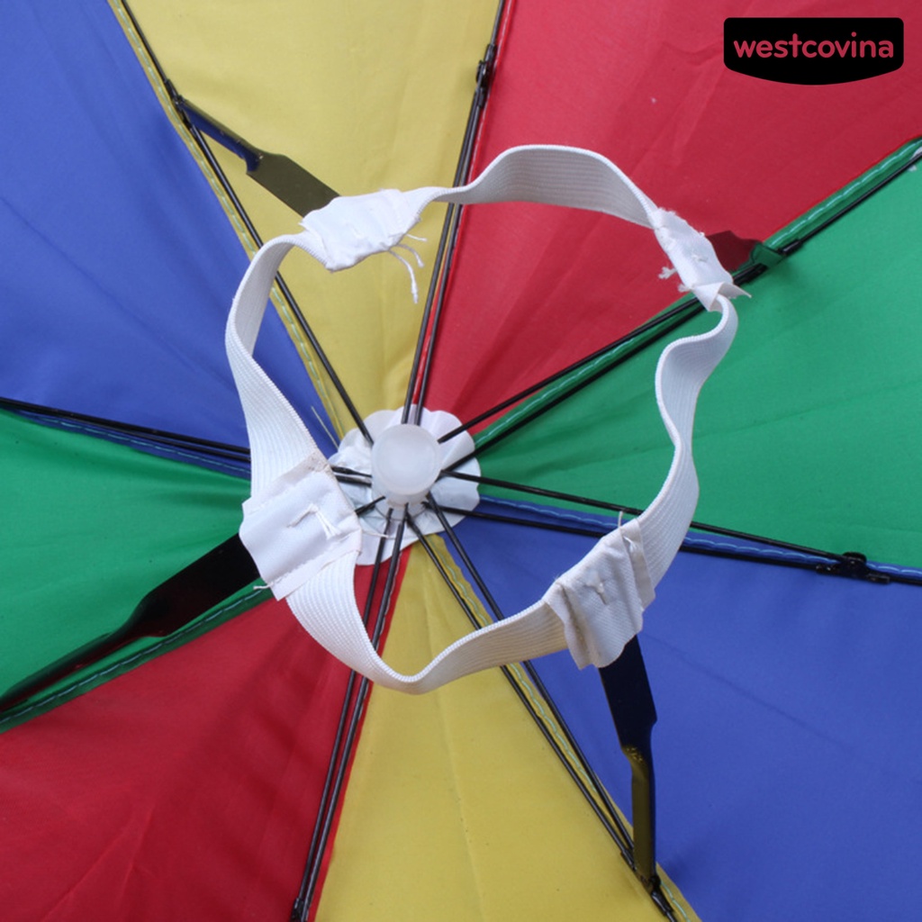 [COD]☁Mũ Dù Rộng Vành Bằng Nylon Chống Nước Màu Sáng