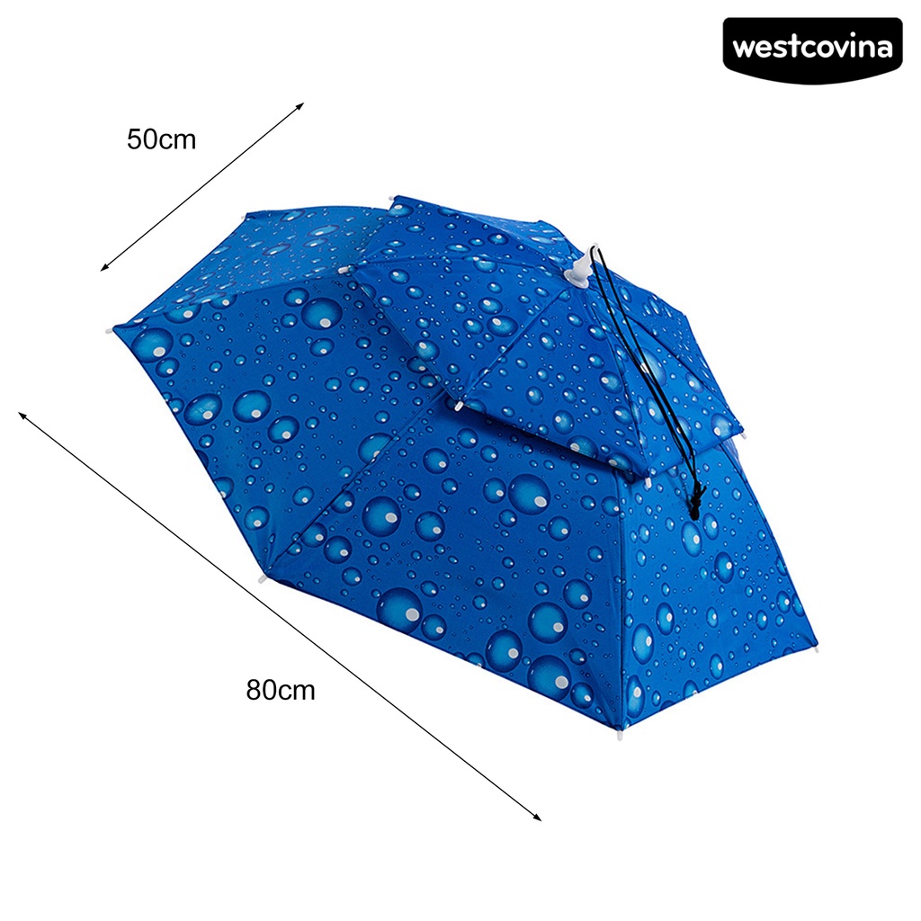 [COD]☁Mũ Dù Hai Lớp Thoáng Khí Chống Tia UV Chống Mưa Có Thể Gấp Gọn Tiện Dụng