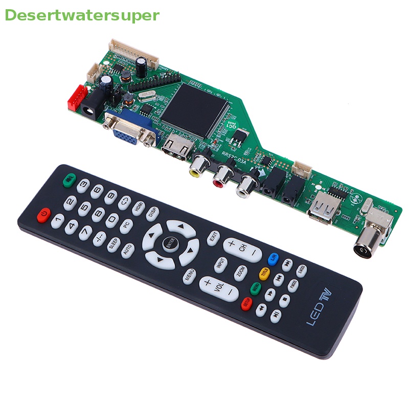 1 Bộ Bo Mạch Chủ LCD RR52C.03A Hỗ Trợ DVB-T DVB-T2 Kèm Remote Điều Khiển