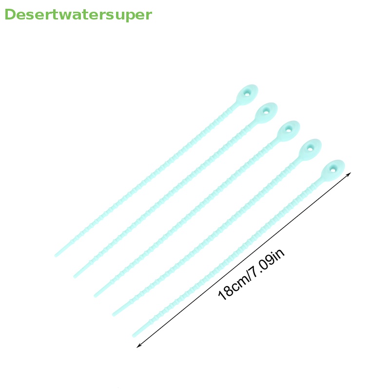 Dsvn Set 5 Dây Buộc Túi Silicone Đa Năng Có Thể Tái Sử Dụng