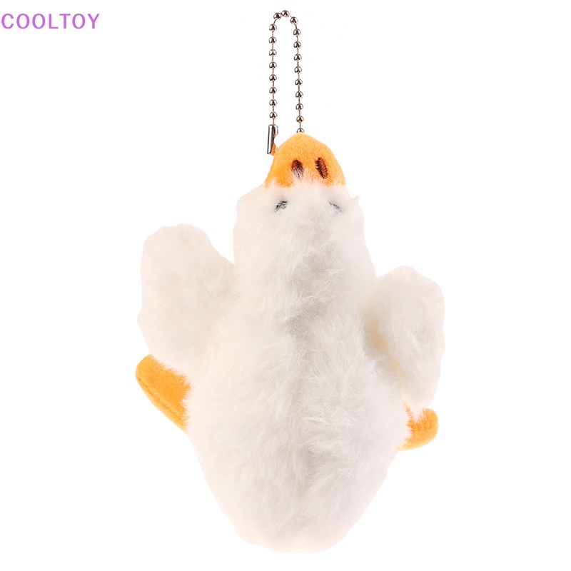 Móc Khóa Hình Ngỗng Trắng Nhồi Bông Hoạt Hình Dễ Thương