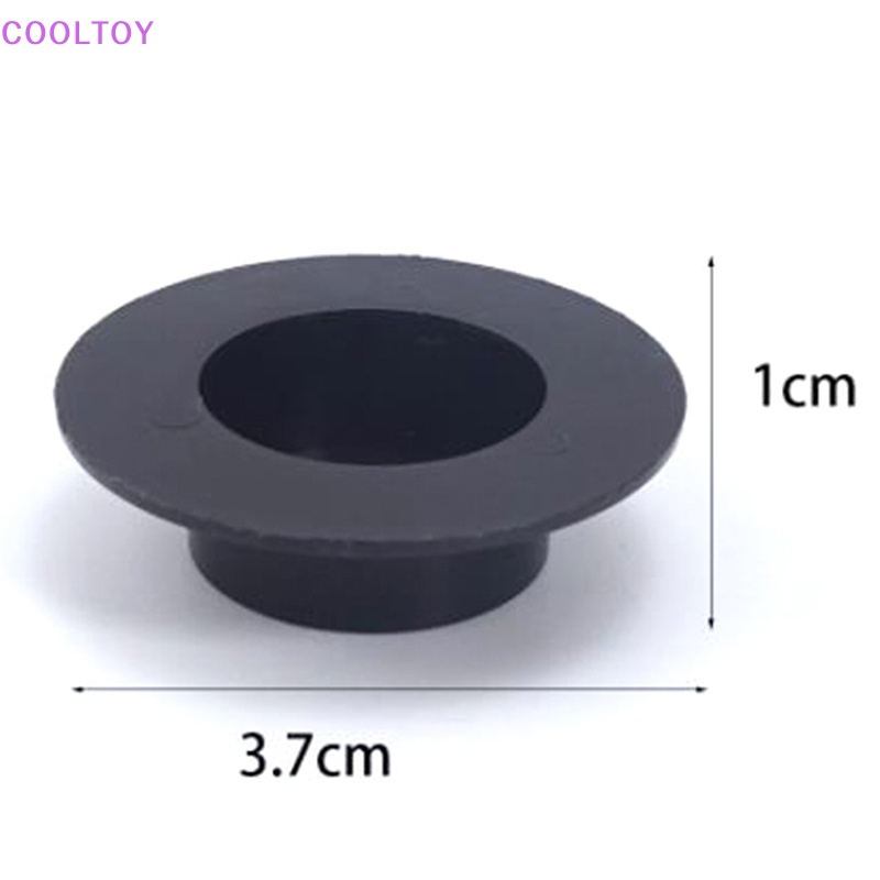 Cooltoy Set 10 Nón Nhựa Mini 3.7cm Màu Đen Trang Trí Nhà Búp Bê