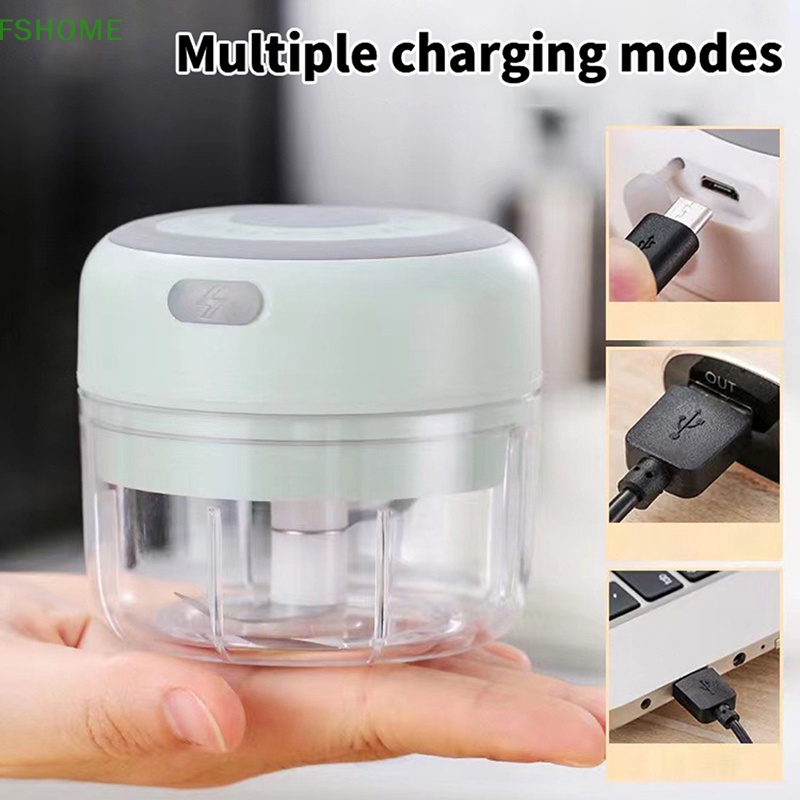 Dụng Cụ Nghiền Tỏi / Rau Củ Mini Bằng Điện Tiện Lợi Mới