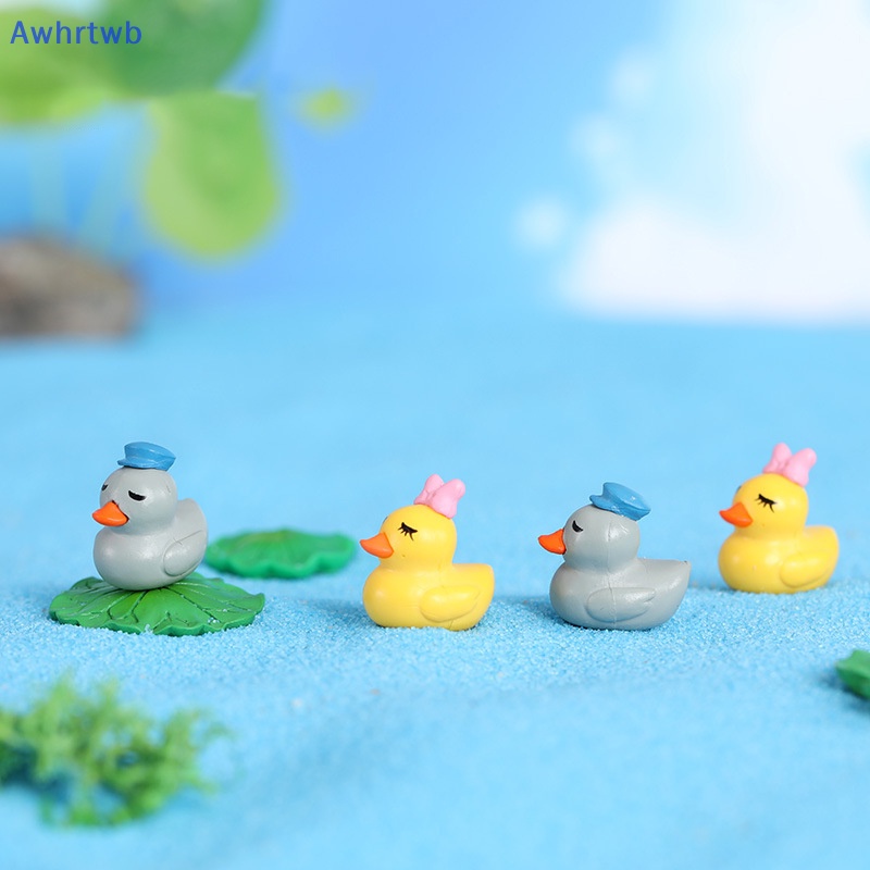 Set 5 Phụ Kiện Trang Trí Bể Cá Thủ Công Hình Vịt Sáng Tạo Mới