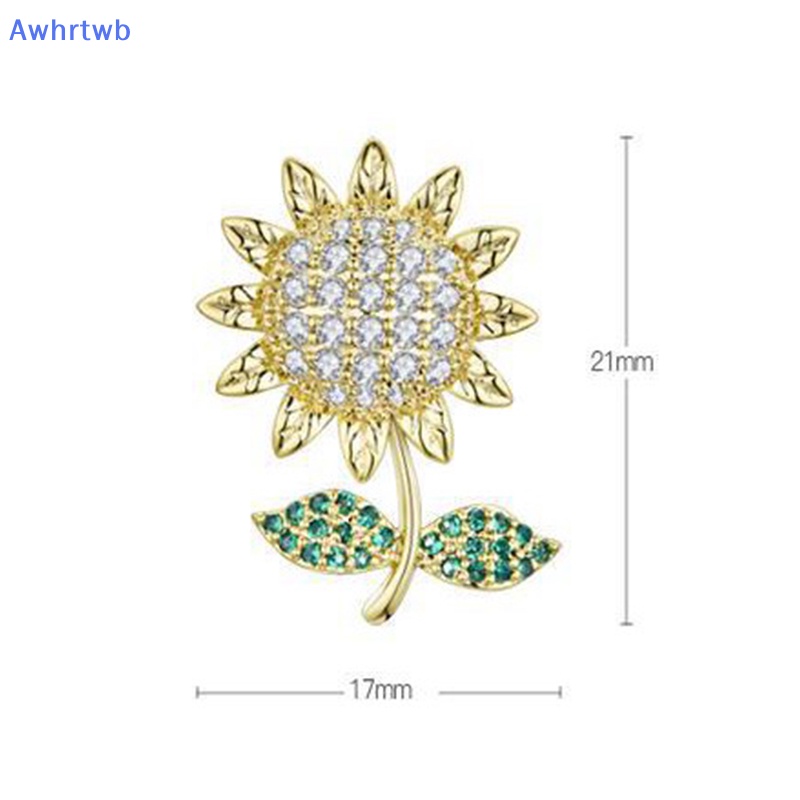 Ghim Cài Áo Hình Hoa Hướng Dương Đính Đá Thời Trang Mùa Hè Mới
