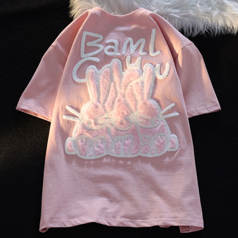 Áo thun NRVP 100% cotton tay ngắn phong cách Hàn Quốc cho nữ