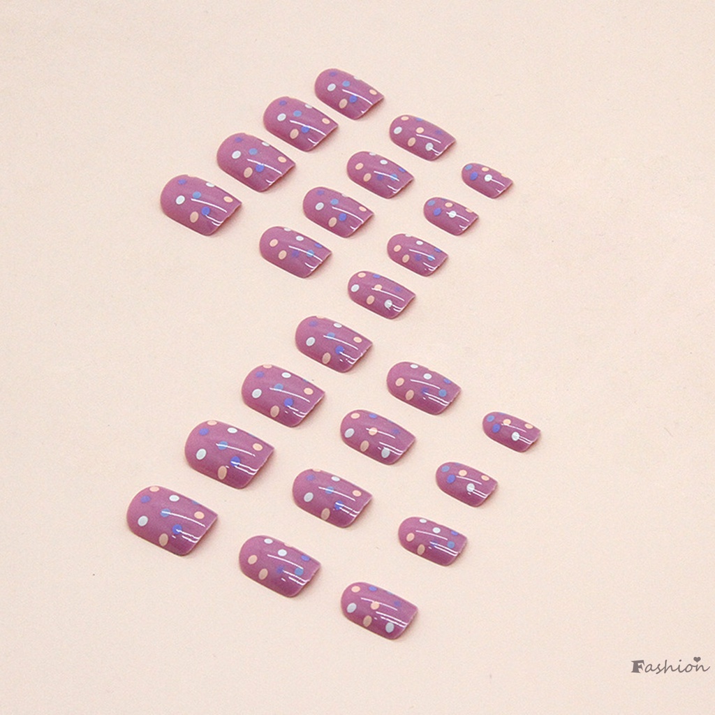 Miếng Dán Trang Trí Móng Tay Hình Tròn Màu Hồng Tinh Tế