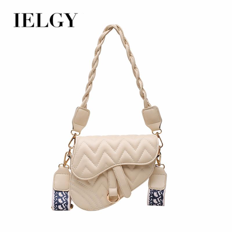 IELGY Túi Đeo Chéo Vai Màu Trang Sành Điệu Cho Nữ