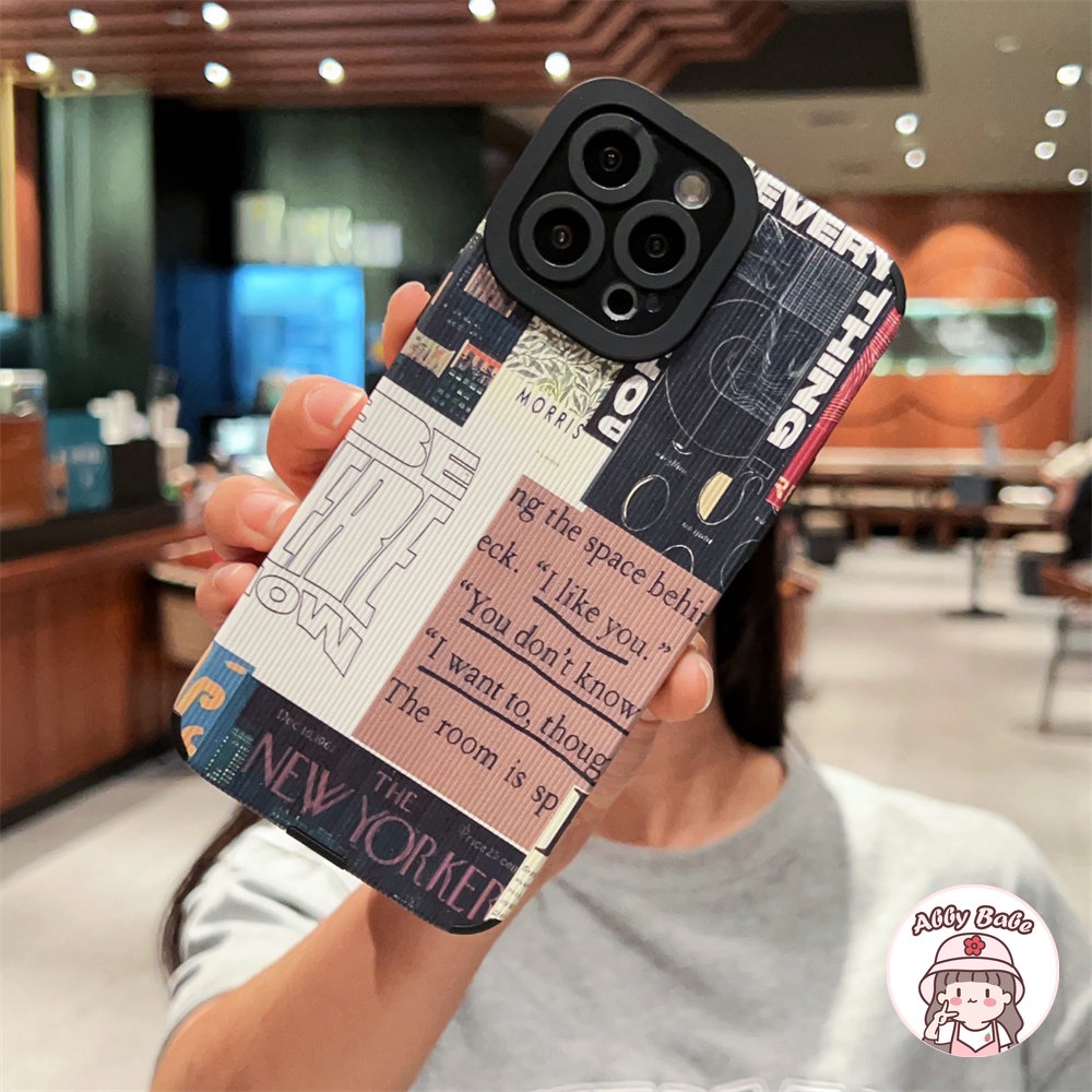 Ốp Điện Thoại Da Giả Viền TPU Dẻo Họa Tiết Tranh Sơn Dầu Chống Bụi Bẩn Cho IPhone 14 Pro Max 11 12 11 Pro Max X 7Plus