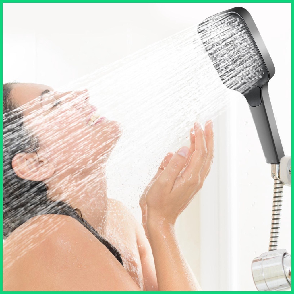 Đầu Vòi Hoa Sen Áp Suất Cao Có Công Tắc ON / OFF 3 Chế Độ Tiết Kiệm Nước