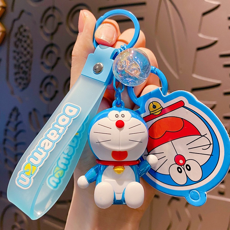 Móc Chìa Khóa Acrylic Hình Doraemon Đáng Yêu
