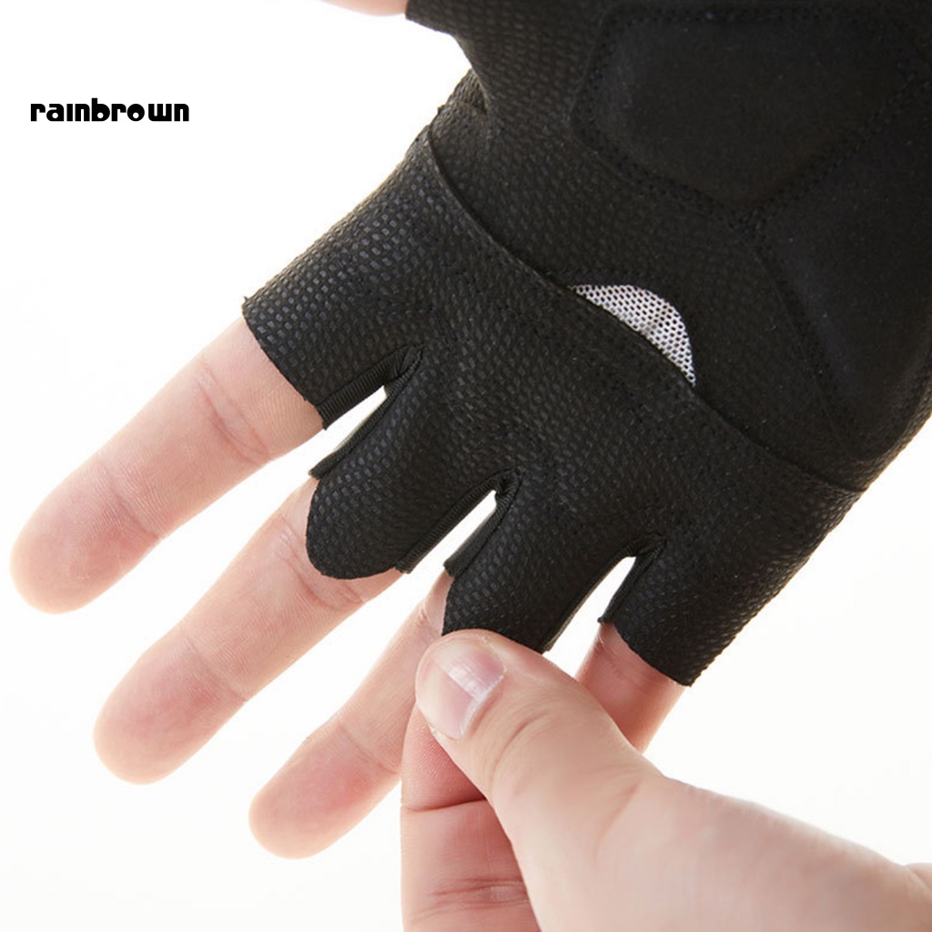 1 Đôi Găng Tay Nửa Ngón Chống Nắng Chống Trượt In Chữ Dùng Khi Đi Xe Đạp Mùa Hè