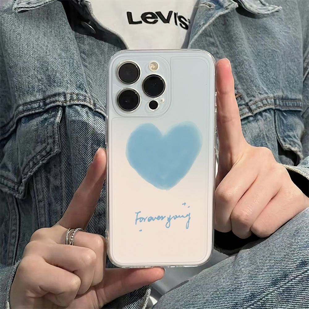 ✅Ốp Điện Thoại Mềm Chống Sốc Màu Xanh Dương Nhạt Cho Iphone 78iphone12max 14pro 1113 6In plus MLH0