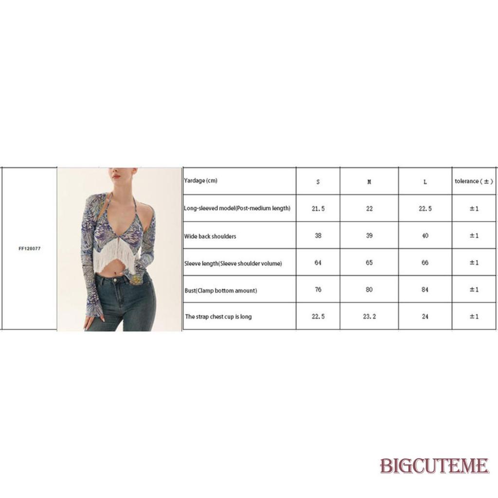 [] - Bộ Áo 2 Cái Cho Phụ Nữ.Set Áo Tay Dài + Áo Hai Dây Họa Tiết Bướm Xinh Xắn Thời Trang