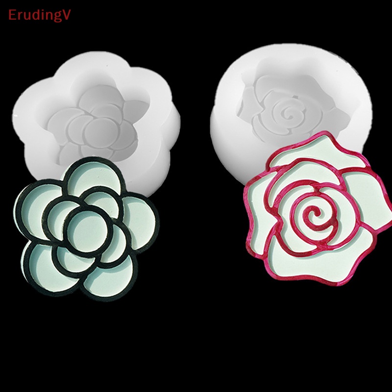 [ErudingV] Khuôn Silicone Làm Mặt Dây Chuyền Trang Trí Hình Giọt Nước Hoa Hồng Diy Sáng Tạo [Mới]