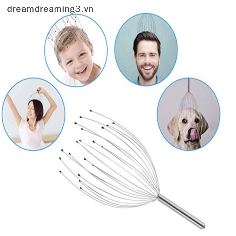 Dụng Cụ Mát Xa Da Đầu Với 20 Đầu Nhíp Massage Thư Giãn Sâu