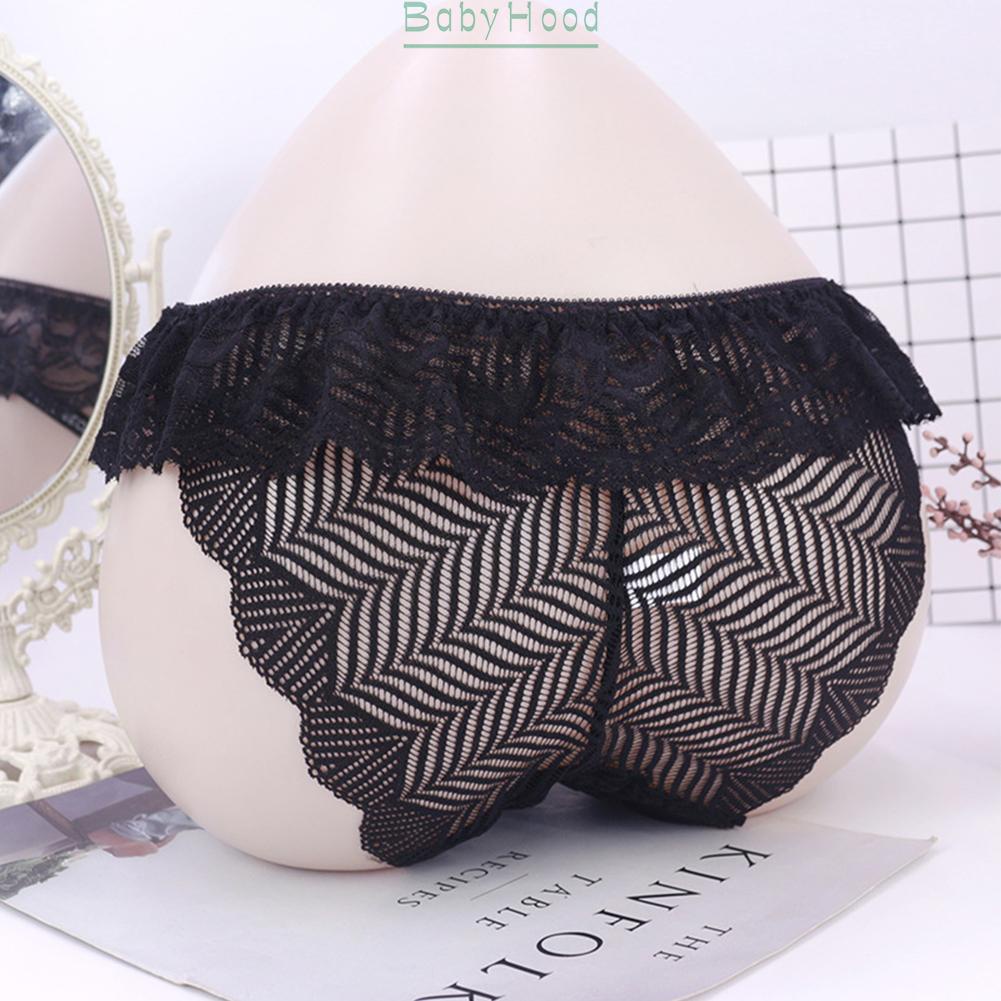 Men\'s Brief Lingerie Low Rise Male Mens Panties Sexy Sheer Lace Solid#BBHOOD