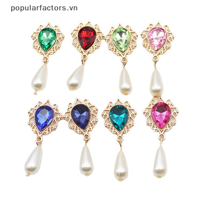 Ghim Cài Áo Hình Bông Hoa / Giọt Nước Bằng Hợp Kim Độc Đáo DIY