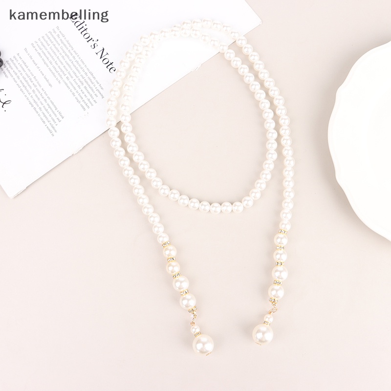 Thắt Lưng Dây Xích Kim Loại Đính Ngọc Trai Thanh Lịch Cho Nữ