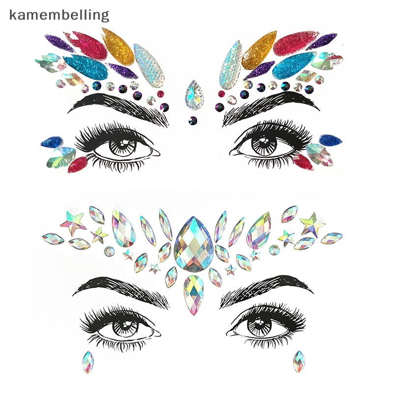 Kamembelling Đá Dán Mặt Trang Sức Tự Dính Họa Tiết Mardi Gras EN