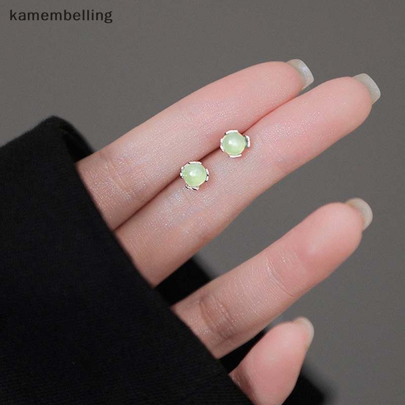 1 Đôi Khuyên Tai Ngọc Bích Dạng Xoắn Ốc Cho Nữ